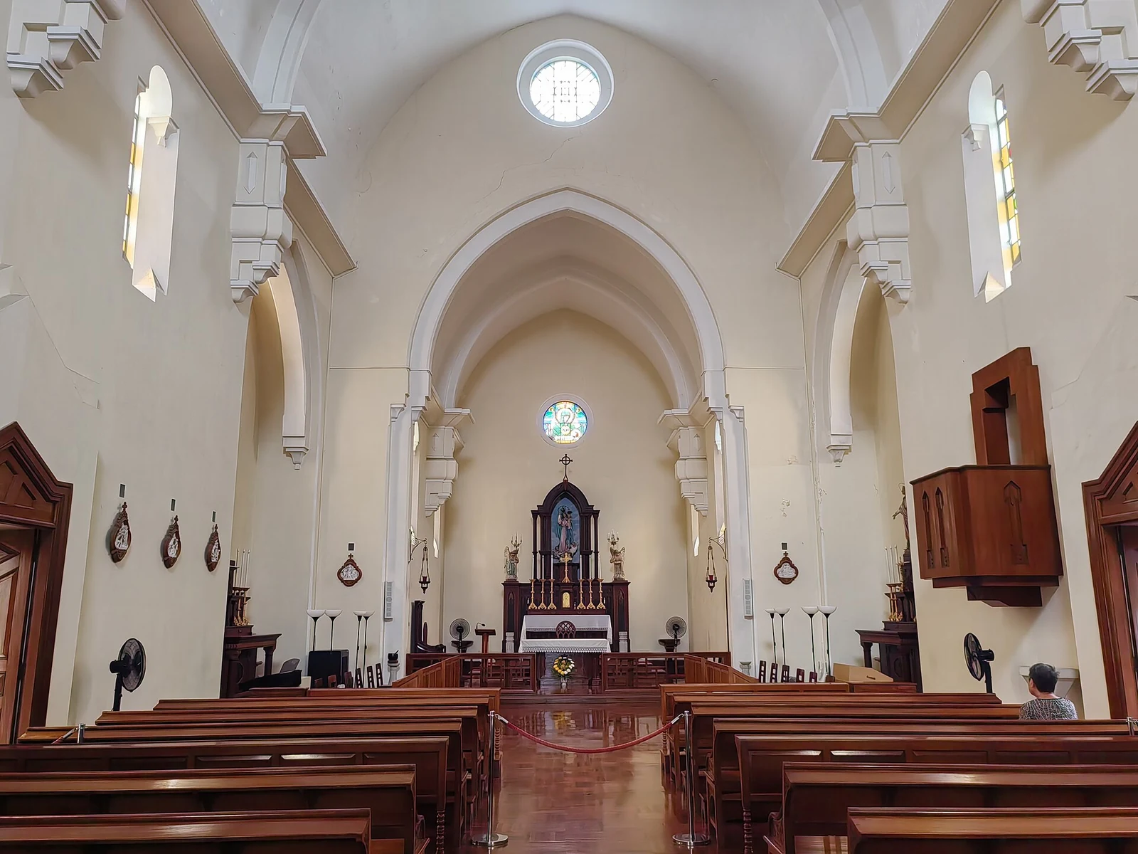 La nef de la chapelle Notre-Dame de Penha.