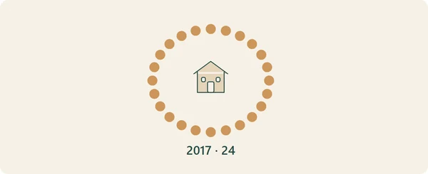 2017년 6월 축제 보고서의 참가 마을 24곳을 나타낸 편집부 도식. 고리는 집계용이며 위치나 의례 경로가 아니다.
