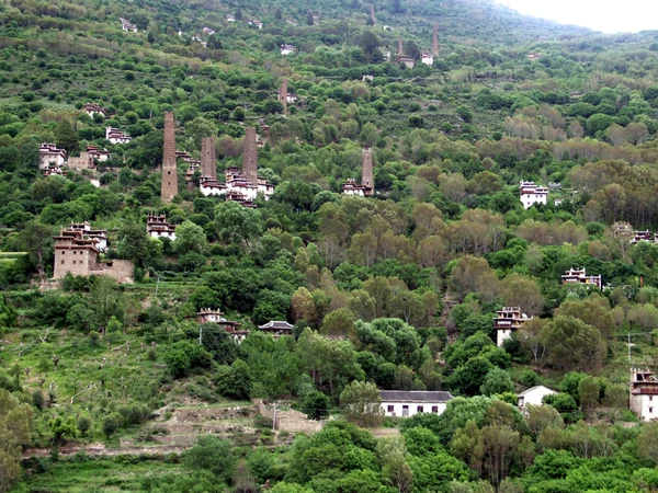 A stone tower at Danba, Sichuan