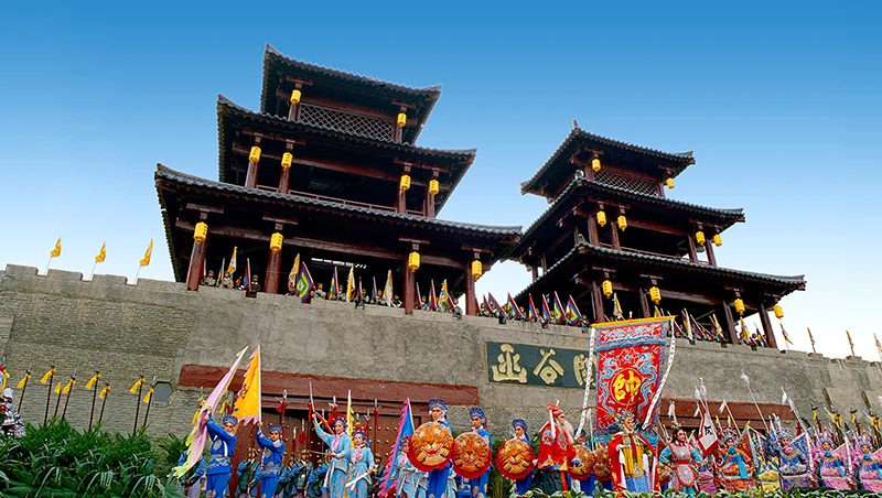 靈寶函谷關景區內的現代復建關樓。
