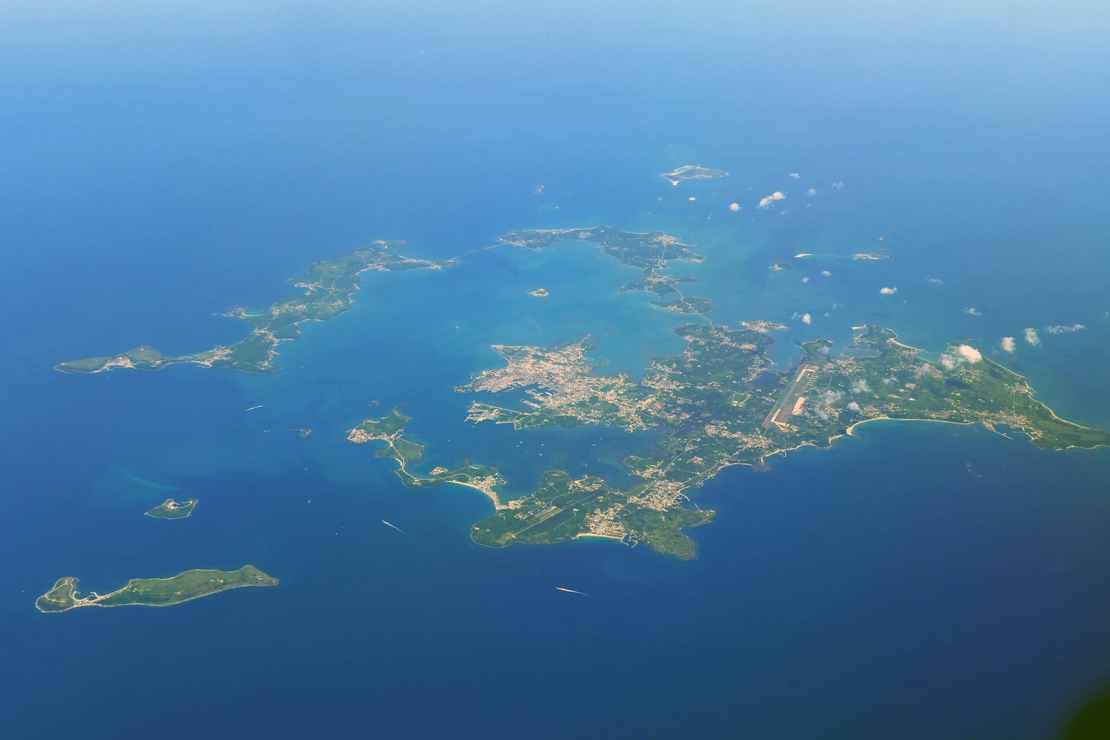 Îles de Penghu vues du ciel