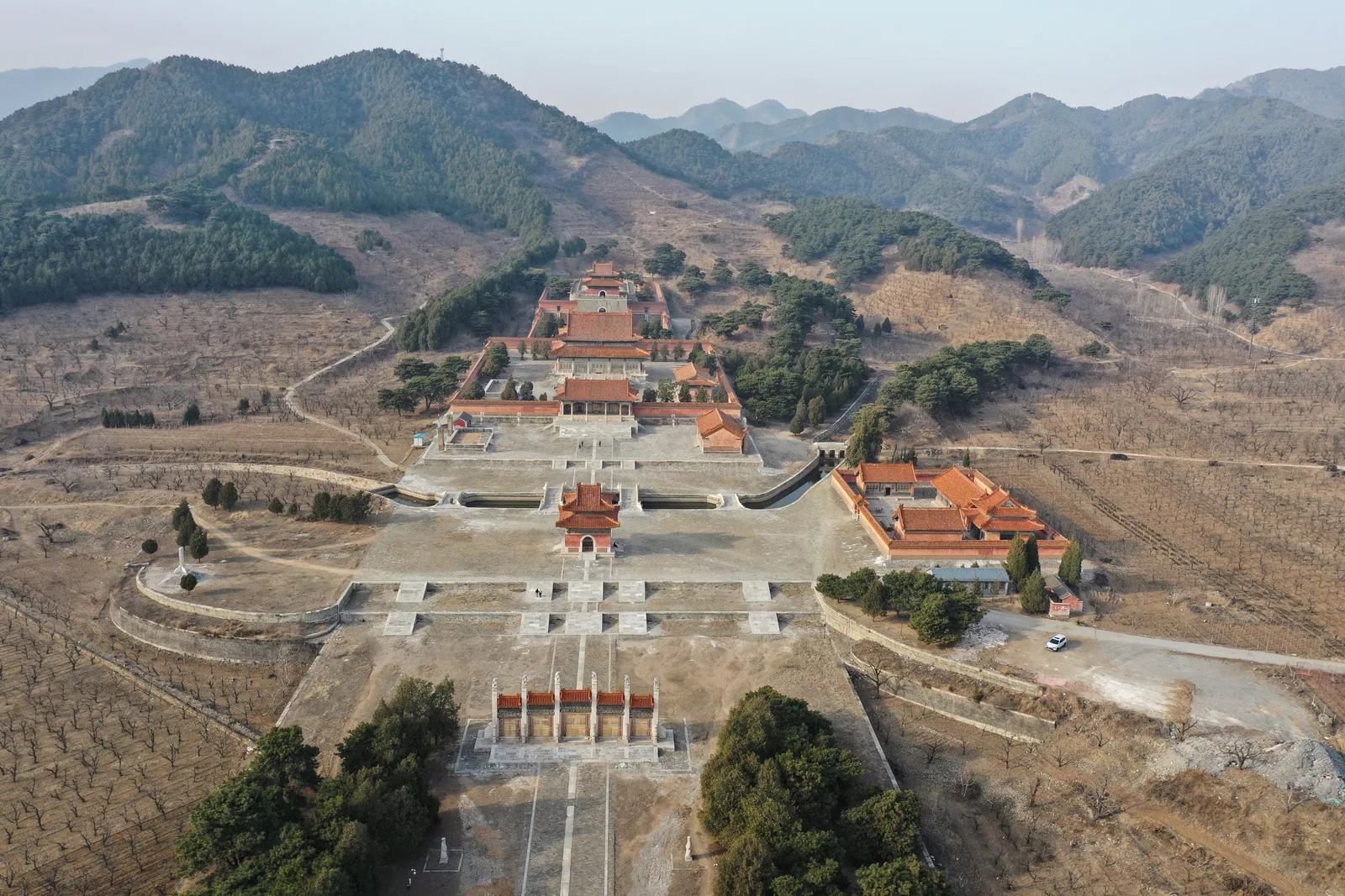 The Ding tomb of the Xianfeng emperor at the Eastern Qing tombs, in the hills above Zunhua.
