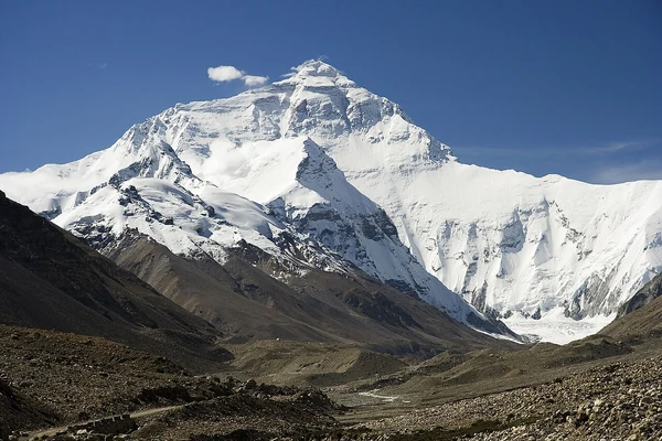 L’Everest au-dessus de la vallée de Rongbuk