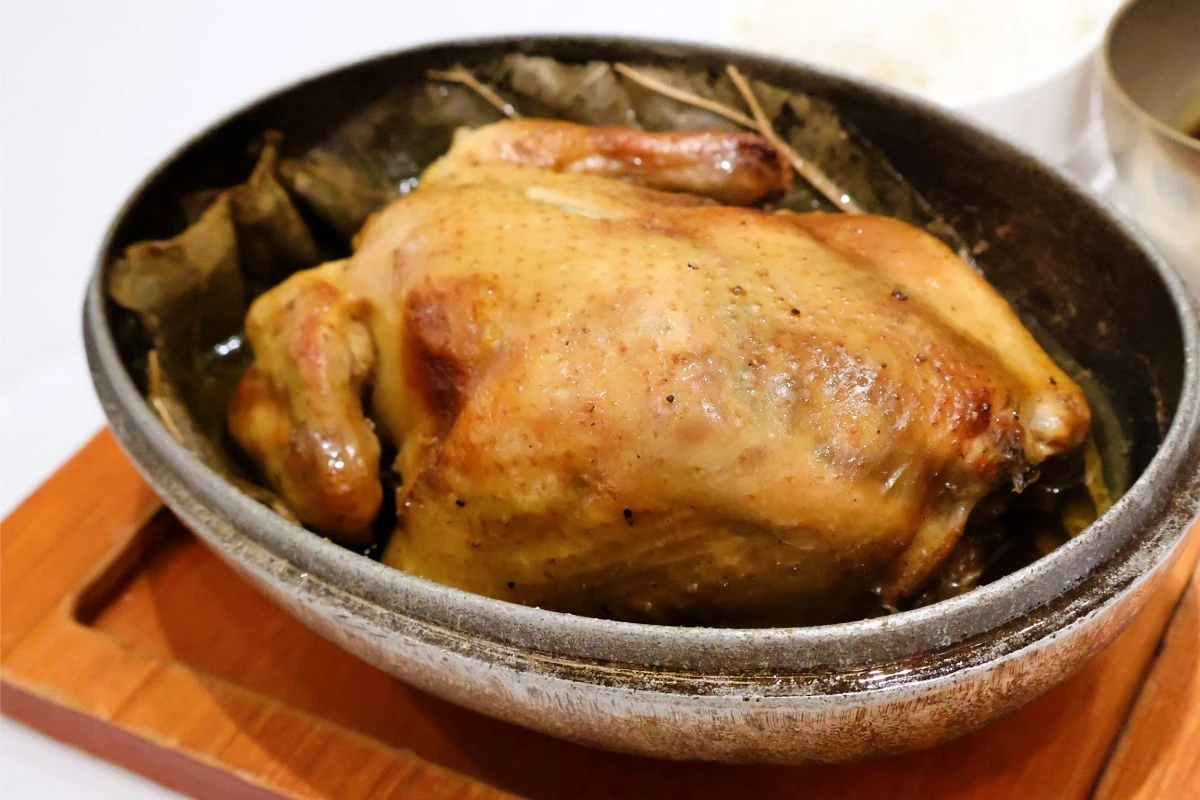 Pollo del mendigo · En el plato